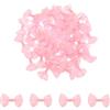 QUARKZMAN 50pz Fiocchi Rosa 1.5 x 1 Mini Fiocco per Realizzare Piccoli Fiocchi di Raso Sfusi per Cucito Fai da Te, Scrapbooking, Regalo di Nozze, Decorazione per La Casa