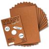 Neuser Papier - 50 fogli di carta kraft vintage, colore: arancione, DIN A5, 21 x 14,8 cm, 240 g/m², carta riciclata naturale, 100% ecologica, per bricolage e fai da te