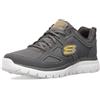 Skechers Burns- Agoura Uomo Scarpe da ginnastica, Grey, 42.5 EU