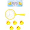 Henbrandt 5 Mini Anatra di Gomma con Rete - 5 Mini Rubber Ducks with Net