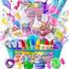 YOPINSAND DIY Slime Kit, Galaxy & Glow in Dark Slime Making Kit per bambini 3-12, Laboratorio Creativo per Fabbricare Slime con Accessori - DIY Slime Bambini Ragazze Gioco Giocattoli Bambina Regalo