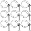 OTOTEC 20 Pezzi Regolabile 32-36mm Doppio Filo Fascette 201 Filo Di Acciaio Inossidabile Morsetto Regolabile Tubo Hoop Doppio Filo Tubo Idraulico Fascette Per Tubi