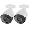 NIVIAN Falsa telecamera di sicurezza Bullet, replica di una vera telecamera di sicurezza, impermeabile, falsa telecamera di sorveglianza, Corona Real IR Leds e PIR, falsa telecamera CCTV simulata