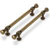 SYZOW 6 pezzi Distanza fori 128mm Ottone Maniglie per mobili da cucina maniglie per mobili maniglie cucina Maniglie per Mobili Moderni