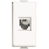 oniroview Presa Telefonica RJ11 Compatibile Matix Btcino modello AM5958/11N Connessione a crimpare senza attrezzi , colore Bianco