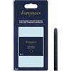 Waterman cartucce di inchiostro per penna stilografica | lunghe | nero intenso | 8 pezzi | confezione in blister