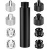 Homeet 9 Pezzi Vite Adattatore per Supporto Microfono 5/8-20 a 3/8 e 5/8-20 a 1/4 Filettato Adattatore con Tubi Prolunga 76mm per Treppiede Microfono sul Treppiede Fotocamera