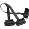 TKSE Cavo Diagnostico OBD2, Splitter per Cavo di Prolunga OBDII a 16 Pin per, Adattatore Connettore Cavo Prolunga Diagnostico Cavo Convertito 2 in 1 30Cm per La Maggior Parte delle Auto con Adatta