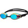 arena Zoom X-Fit Mirror Occhialini Nuoto Unisex Adulto, Occhialini Piscina con Ampie Lenti, Protezione UV, Ponte Nasale Regolabile, Guarnizioni in Silicone, Lenti con Trattamento Anti-Appannamento