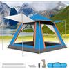 BAGROUPS Tenda Campeggio 4 Posti Alta190x190x145cm Ultra-Leggero Impermeabile Anti-UV Antivento Tenda Pop-Up per Campeggio, Naturehike, Trekking （Blu）