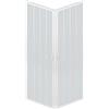 ROLLPLAST PINTO Rollplast BLUN2CONCC28080120 Box Doccia a Soffietto, Dim. 80 x 120 x H 185 cm, in PVC, Lati, Due Ante, con Apertura angolare, Bianco