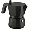 Alessi Moka DC06/3 B - Caffettiera Espresso di Design, Manico e Pomolo in PA, 3 Tazze, Nero