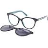 Love Moschino Occhiali da Sole MOSCHINO LOVE MOL051/CS ETJ BLACK TEAL 52/16/140 Donna