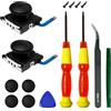HLRAO 2-Pack Replacement Joystick Analog Thumb Stick Repair Kit for Nintendo Switch/Switch OLED Model/Switch Lite Joy-Con Controller Accessories Parts with Repair Tools