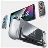 JSAUX Custodia agganciabile per Nintendo Switch 2 2025, custodia protettiva in PC+TPU compatibile con console Switch 2 e controller JoyCon, design diviso