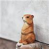 TALKLEK Statuetta in legno intagliato a mano a forma di marmotta, statue in legno per decorazione mensola, regalo per gli amanti della marmotta