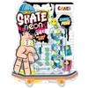 CRAZE SKATE Fingerboard Set - Edizione Neon | 4 Mini Skateboard luminosi con accessori | Fingerboards per bambini e appassionati di skate