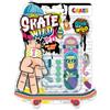 CRAZE SKATE Fingerboard Set - Edizione Wild | 4 Mini Skateboard con design animale + accessori | Fingerboards per bambini e adolescenti