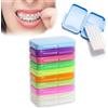 HSYTEK 4 scatole di cera ortodontica per parentesi graffe, 20 strisce di cera dentale per parentesi graffe per alleviare irritazioni dolore cera dentale per parentesi graffe (10, insapore)