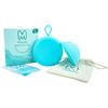 Mascoto® Dischi mestruali di nuova generazione con anello, coppetta piatta, silicone di grado medico riutilizzabile, alternativa al tampone e al tampone ultra confortevole, sesso mestruale senza
