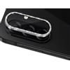GEEMEE Pellicola Protezione Fotocamera per Samsung Galaxy A26 5G, Vetro Temperato & Bordo in Alluminio Glitter Diamantato, Disegno del Diamante Durezza 9H HD Facile da Installare - Silver