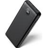 VEGER Power Bank 30000mAh, PD 20W QC 3.0 Ricarica Rapida Caricatore Portatile, 4 Uscite e 2 Ingressi con LED Display Digitale Batteria Esterna Compatibile con iPhone/Samsung/Huawei/iPad (Nero)