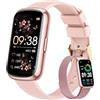 RUXINGX Smartwatch Donna, 1.47 Orologio Fitness, 24 Modalità Sport, Cardio SpO2 Sonno Activity Tracker Passi Calorie, Fisiologia Femminile Notifiche Impermeabile IP68 Android iOS Rosa