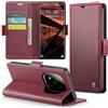 Rerzoiro Cover per Xiaomi Redmi Note 14 Pro 5G/Poco X7 Custodia Portafoglio[Blocco RFID]Premium Pelle PU Wallet Case Flip Libro con Porta Carte Slot Supporto Flip Case per Redmi Note 14 Plus 5G,Rosso