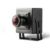 REVODATA HD 5MP telecamera IP Fisheye POE, piccola telecamera di sicurezza per interni, fisheye 1,7mm Obiettivo Angolo 180° P2P Remote View CCTV Video Telecamera POE IP H.265 (I706-3-P-HS)