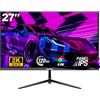 Gawfolk Monitor 27 Pollici 120Hz 2K Gaming Schermo PC 1ms HDMI/DP Compatibile con Montaggio a Parete Nero
