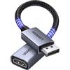UGREEN 4K Adattatore DisplayPort a HDMI Unidirezionale Convertitore DP Maschio a HDMI Femmina 4K 30Hz 2K 60Hz 1080P 120Hz Compatibile con Laptop Monitor Schede Grafiche TV Proiettori (2 Pezzi)