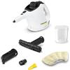 Kärcher Pulitore a Vapore SC 1, tempo riscaldamento 3 min, Potenza 1200W, Area di lavoro 20 m², Serbatoio 200 ml, Incl. 2 Ugelli, Bocchetta manuale e Spazzolina tonda