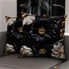 PETTI Artigiani Italiani - Coppia di Federe Cuscino 45x45 cm in Microfibra, Cuscini Arredo Camera da Letto, Divano, Salotto, Set 2 Fodere Copricuscino, Federa Floreale 05 6, 100% Made in Italy