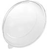 Tessera Bio Products QRL7501000TR - Coperchi in PET riciclati per insalata di canna da zucchero, 750 ml-1000 ml, rotondi, diametro 21,4 cm, 50 pezzi