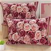 PETTI Artigiani Italiani - Coppia di Federe Cuscino 50x30 cm in Microfibra, Cuscini Arredo Camera da Letto, Divano, Salotto, Set 2 Fodere Copricuscino, Federa Floreale Cipria, 100% Made in Italy
