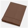 Bianca Plain Dyed Deep Taupe - Lenzuolo piatto, 240 x 280 cm