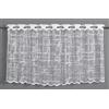 Gardinia Sehlbach Tenda bistrot effetto in jacquard, Bianco, 140 x 60 cm, Texture elegante, Traslucida, Montaggio semplice, Tocco moderno, Atmosfera accogliente