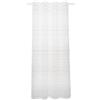 Gardinia Sehlbach Tenda pronta per l'uso con fettuccia, Righe intrecciate con filato effetto colorato, Bianco, 135 x 245 cm, Look elegante, Opaco, Chiusura versatile, Certificato Oeko-Tex