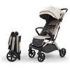 kk Kinderkraft Kinderkraft NUBI 3 Passeggino Urbano, fino a 22 kg, Buggy, Con chiusura automatica, Capottina impermeabile, filtro UPF50+, Leggero 8.7kg, Posizione reclinata, Cinture di sicurezza a 5 punti, Beige