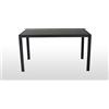 Cribel Nero Tavolo New Benny/Jolly Top Gambe Nere, 140x80x75