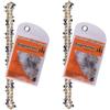 DIY-24H | 2 catene per seghe a mezza scalpello, 35 cm, lunghezza di taglio 3/8, 50 TG, 1,1 mm, compatibile con Stihl MS 162 MS162