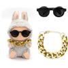 FIDWALL 17 cm Accessori di abbigliamento per bambola, Adatto a peluche portachiavi da 17 cm in blind box, Adatto per giocare ed esporre, Bambola non inclusa (Stile Street Cool)