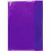 HERMA 19608 Copertina per quaderni, formato A4, trasparente, viola, copertine in pellicola di polipropilene resistente, facile da pulire e extra spesso, per quaderni scolastici, colorati