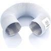 TYGERIX Tubo Flessibile in Alluminio Diametro 60 mm Bianco | Allungabile fino a 1,2 metri | Alta Resistenza al Calore fino a 250°C | Più spessore e Più resistenza | Colore Brillante | Modello TOP