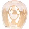 minkissy Paralume di ricambio in vetro a sfera per lampada da tavolo, lampada da parete, lampada a stelo da parete, lampadario da soffitto, colore marrone chiaro