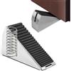 Baooery Fermaporta a cuneo, grande cuneo per porte pesanti, regolabile in altezza, in acciaio inox caricato a molla, altezza 7,8 cm, fermaporta in acciaio inox per qualsiasi porta pesante