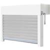 Schellenberg 39047 39047-Set di Tende avvolgibili in PVC, 90 x 50 cm, Colore: Bianco/Grigio, accorciabile in Altezza, Larghezza, incl. Isolamento EPS e Accessori per Il Montaggio Fai da Te
