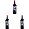 Monnalisa Rosso Toscana IGT, Vino Rosso dal Gusto Fresco e Vivace, Profumo Fruttato, 14.5% Vol, Bottiglia da 750 ml (Confezione da 3)