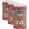 ITALPEPE roma 1969 Italpepe, Semi di Canapa, Fonte di Acidi Grassi Omega 3, Pack Richiudibile 100% Riciclabile, Ideale da Aggiungere a Yogurt, Insalate e Hamburger Vegetali (Confezione da 3)