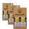 Moillard - Set regalo Chablis e Petit Chablis, vino bianco Chardonnay, Grand Vins de Bourgogne in scatola di legno (2 x 0,75L) (Confezione da 3)